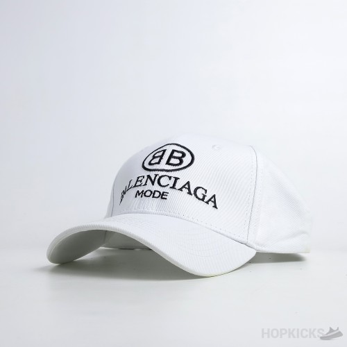 Balenciaga BB Mode Logo White Cap